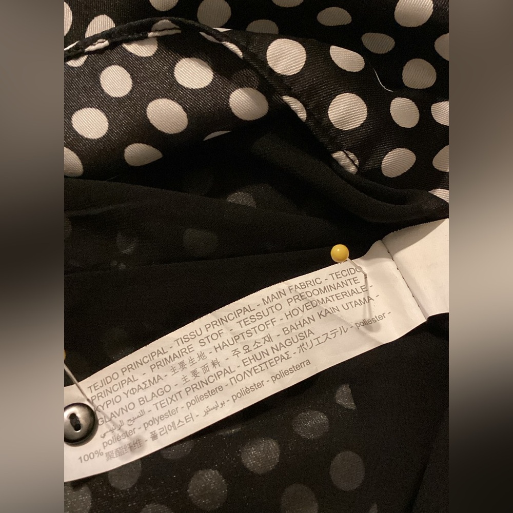 New Zara Black And White Polka Dot Dress - Picture 16 of 16